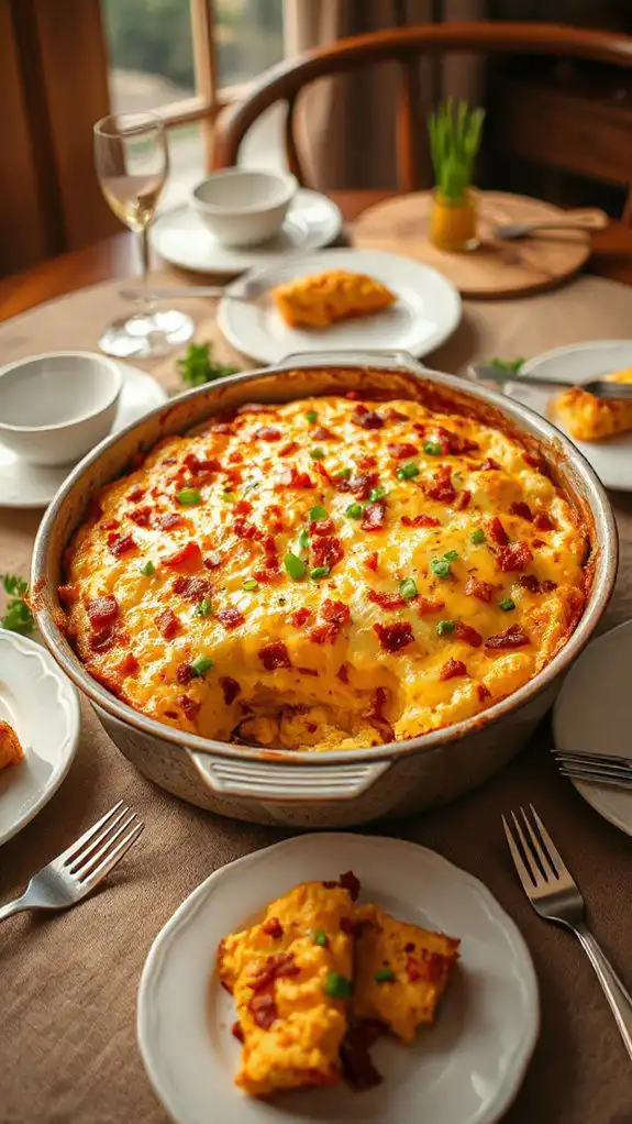 cheesy bacon breakfast casserole cheesy bacon breakfast casserole