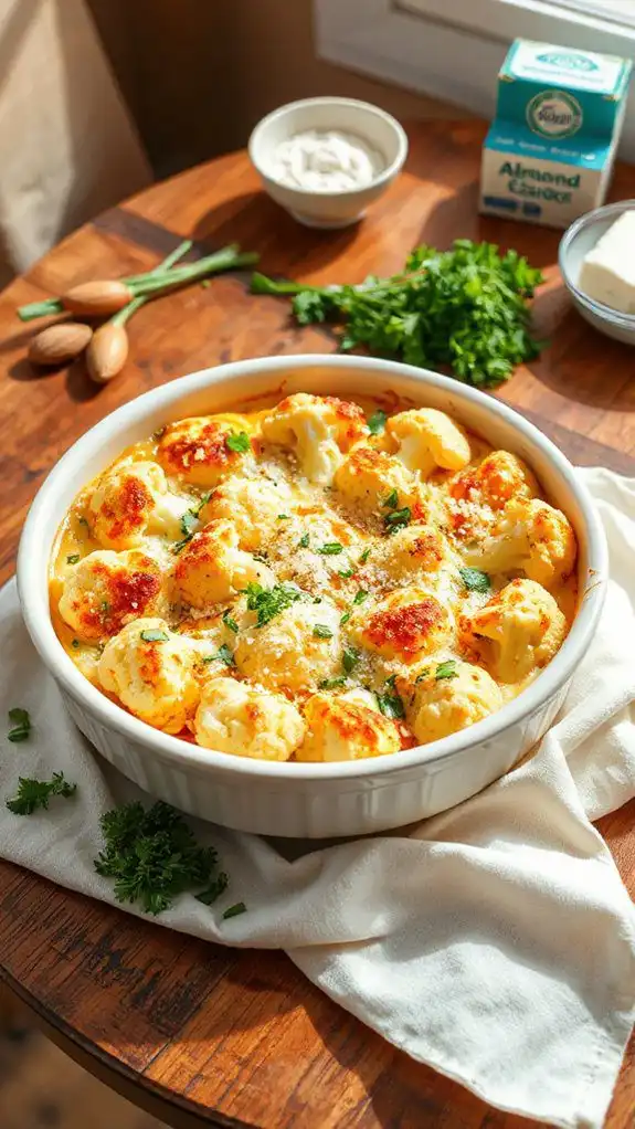 cheesy baked cauliflower dish
