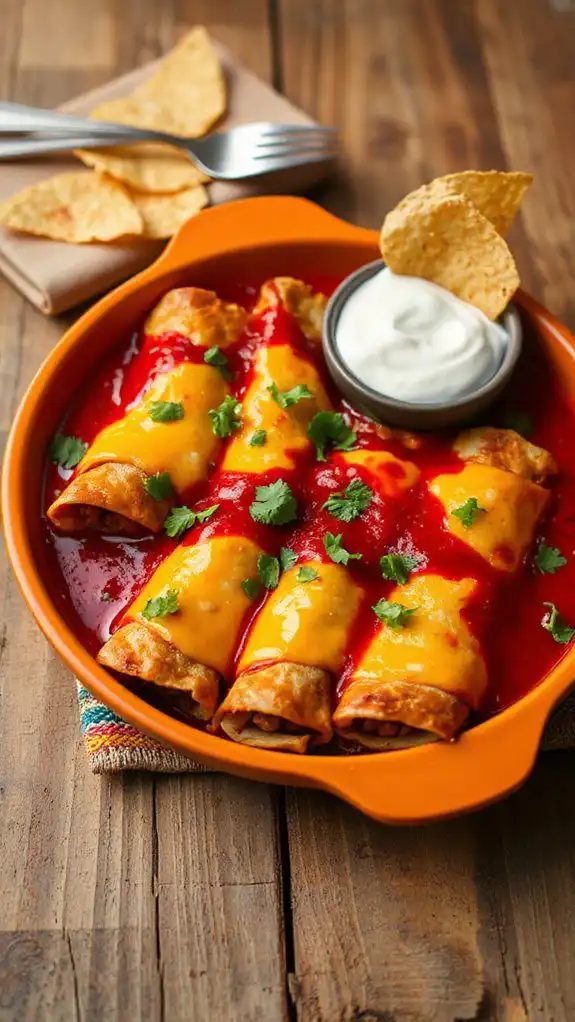 cheesy beef enchiladas recipe
