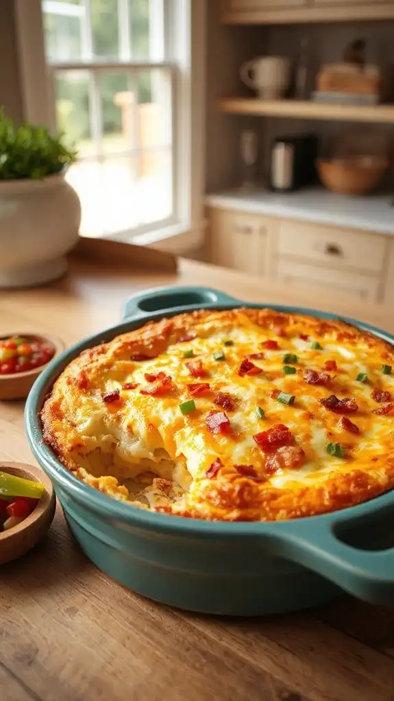 cheesy breakfast casserole recipe