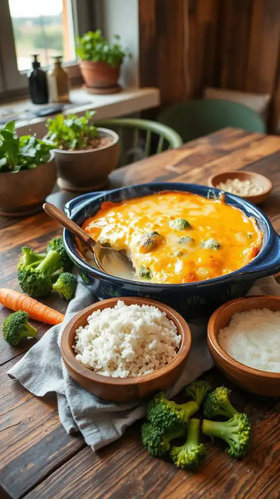 cheesy broccoli chicken casserole