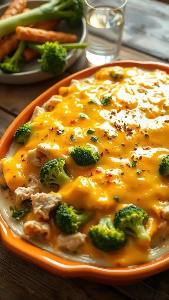 cheesy broccoli chicken casserole