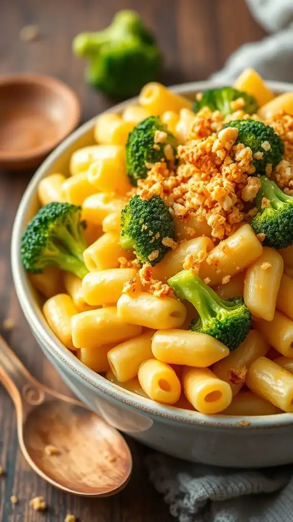 cheesy broccoli pasta dish