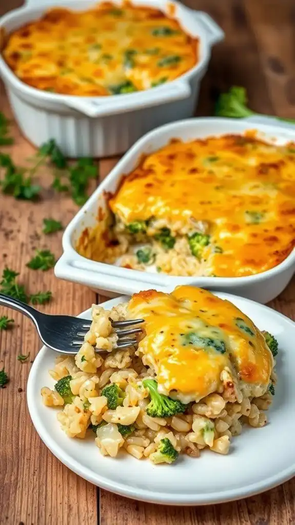 cheesy broccoli rice bake cheesy broccoli rice bake
