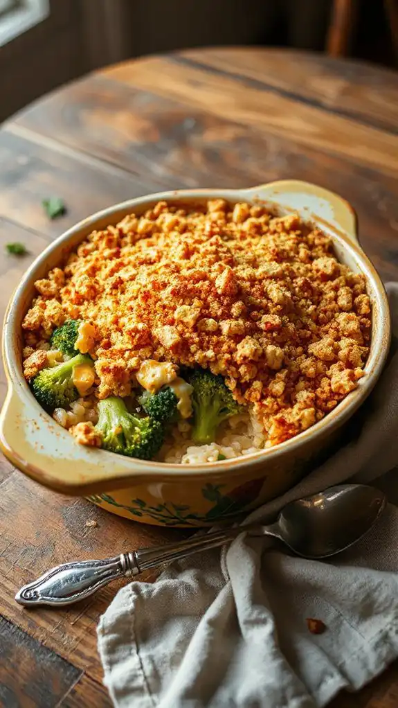 cheesy broccoli rice casserole cheesy broccoli rice casserole