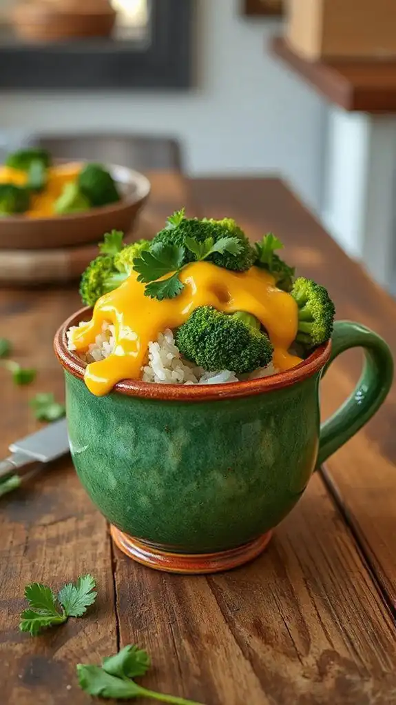 cheesy broccoli rice dish