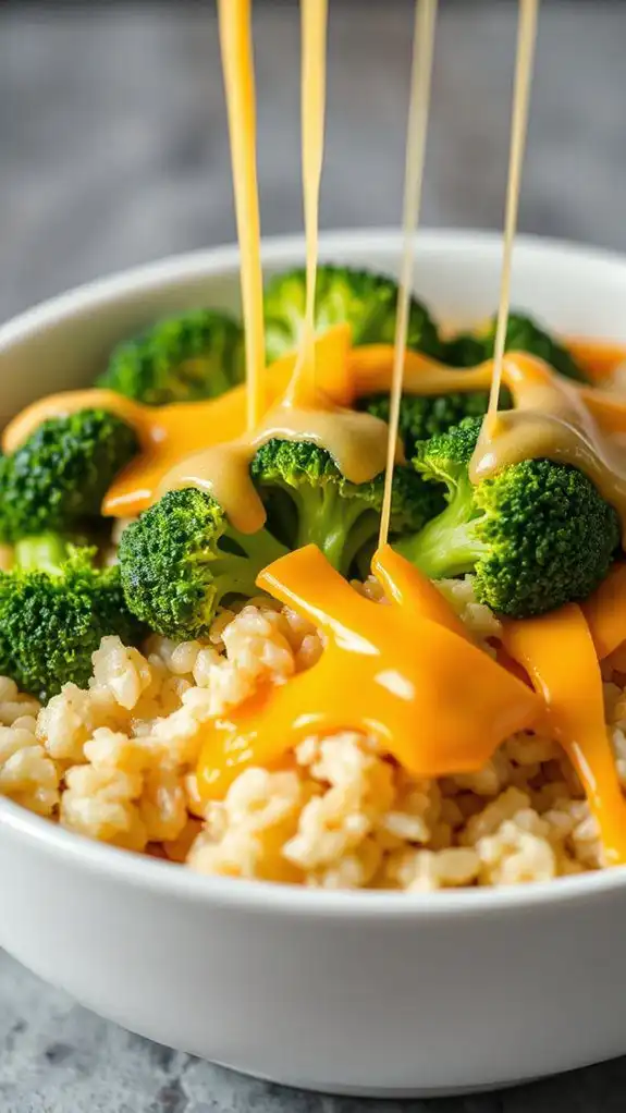 cheesy broccoli rice dish