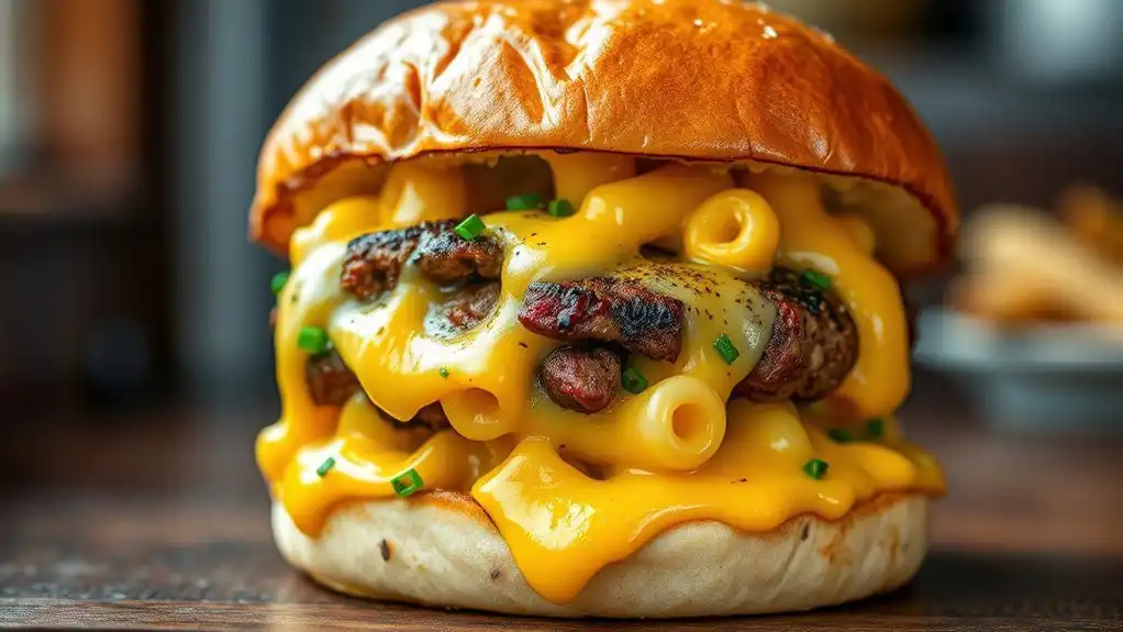 cheesy burger filling delight