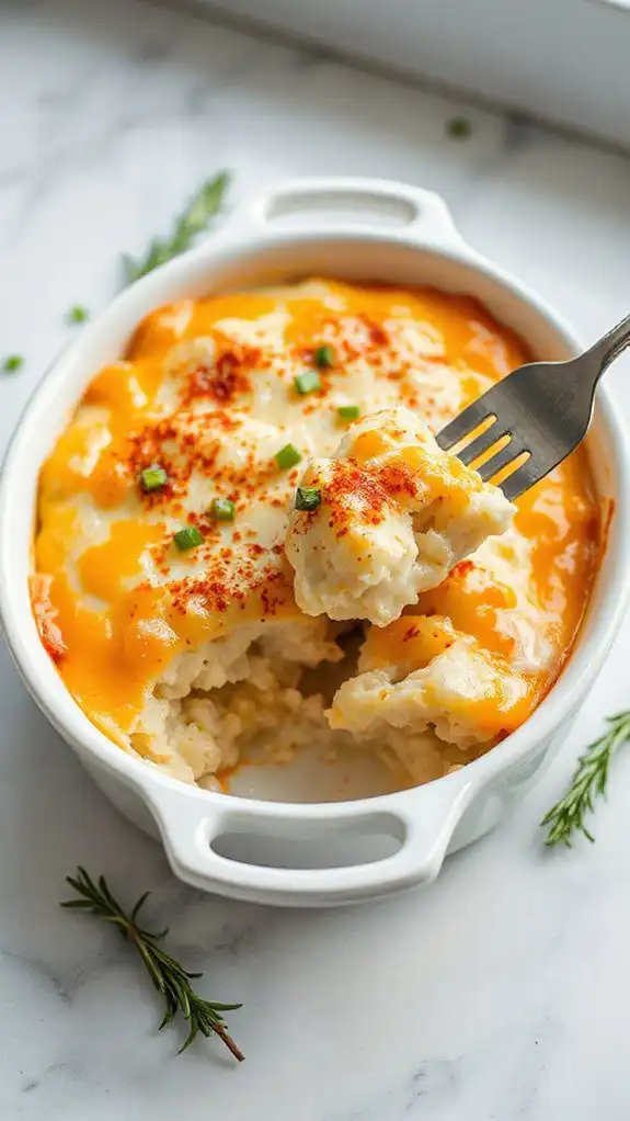 cheesy cauliflower comfort dish