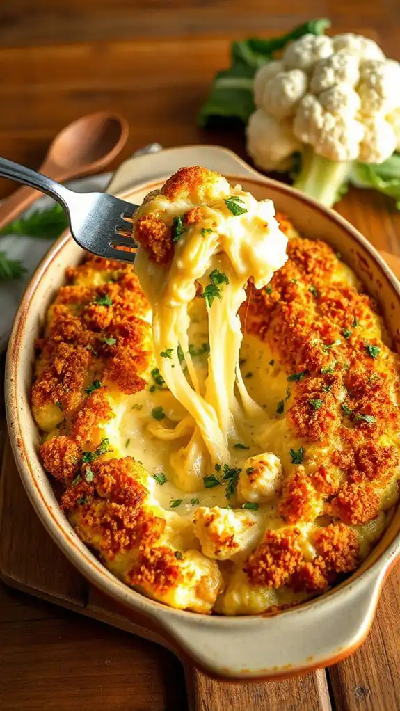 cheesy cauliflower dish recipe