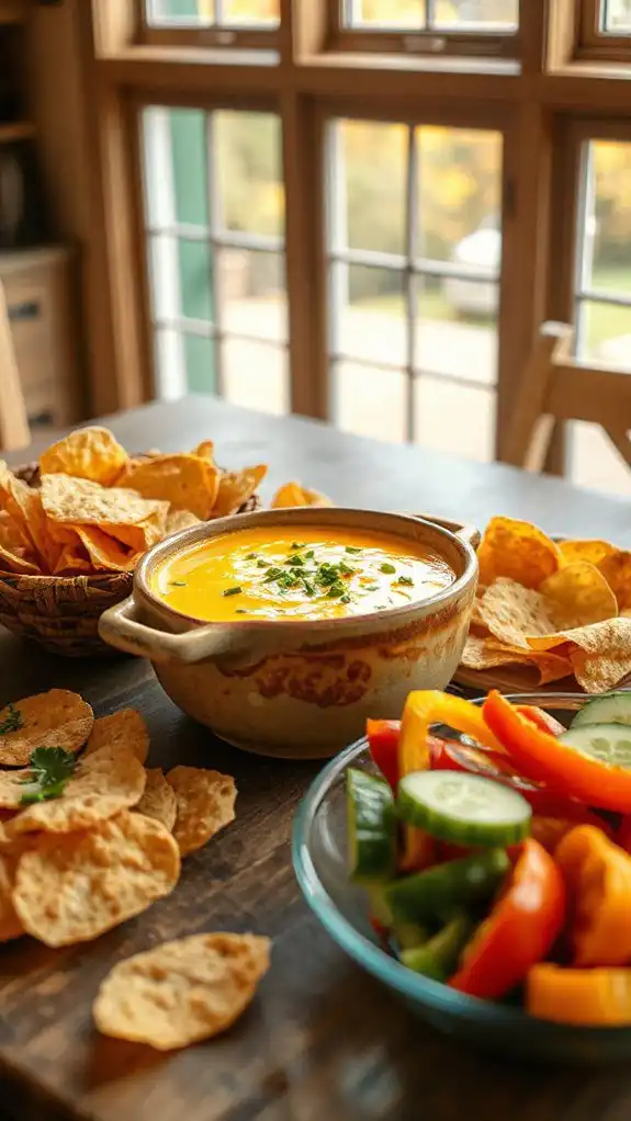 cheesy dip for microwaving