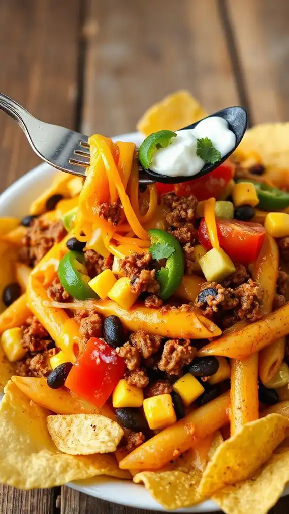 cheesy flavorful nacho dish