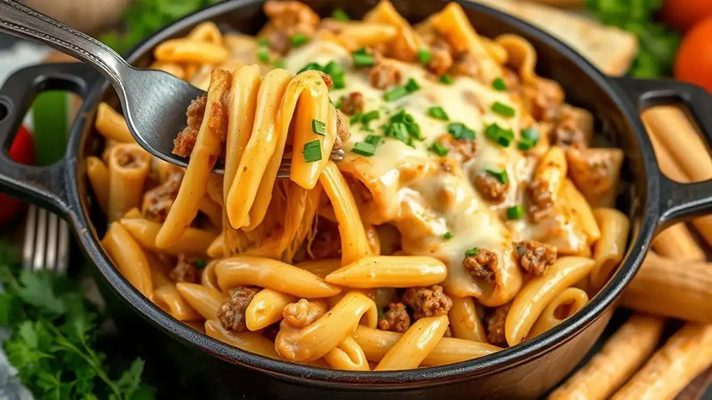 cheesy hamburger pasta bake cheesy hamburger pasta bake