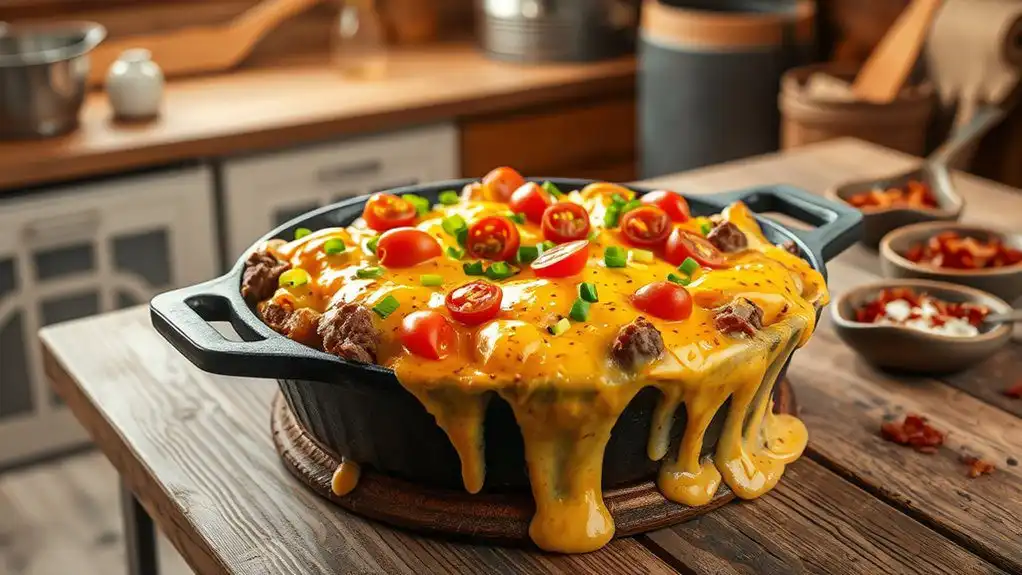 cheesy hamburger potato bake