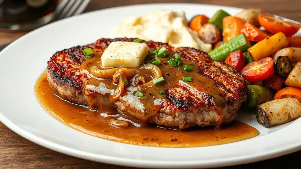 cheesy hamburger steak recipe
