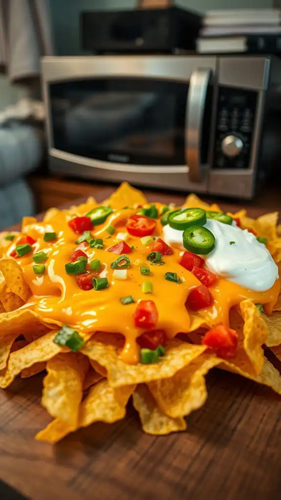 cheesy nachos made quickly