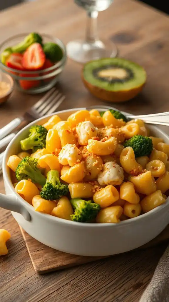 cheesy pasta with vegetables