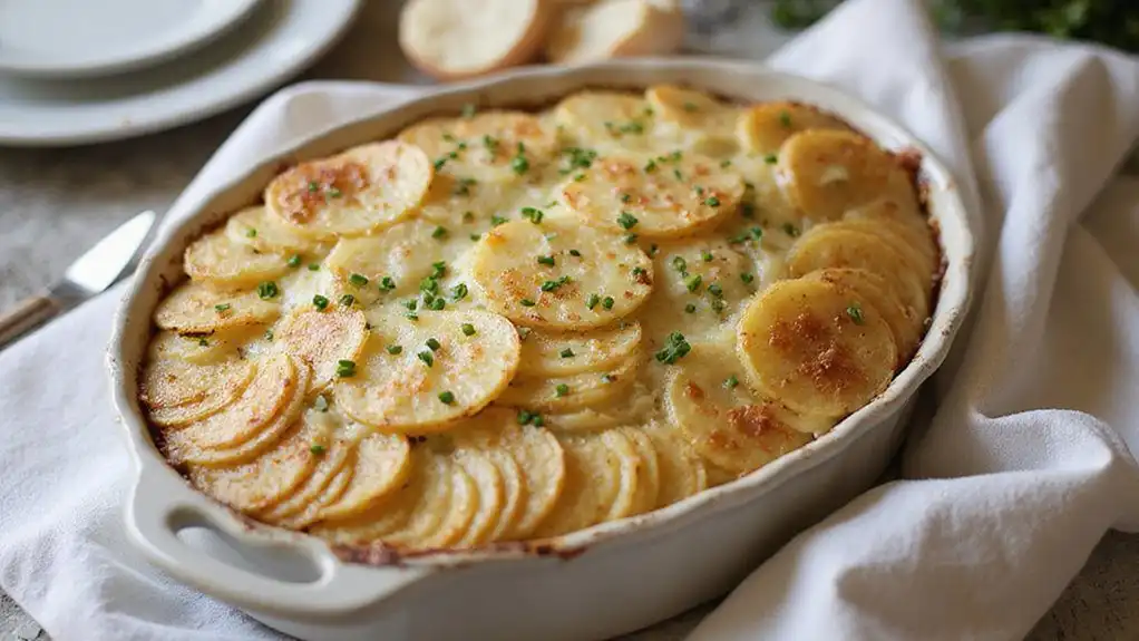 cheesy scalloped potato dish cheesy scalloped potato dish