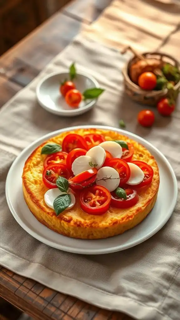 cheesy tomato polenta bake