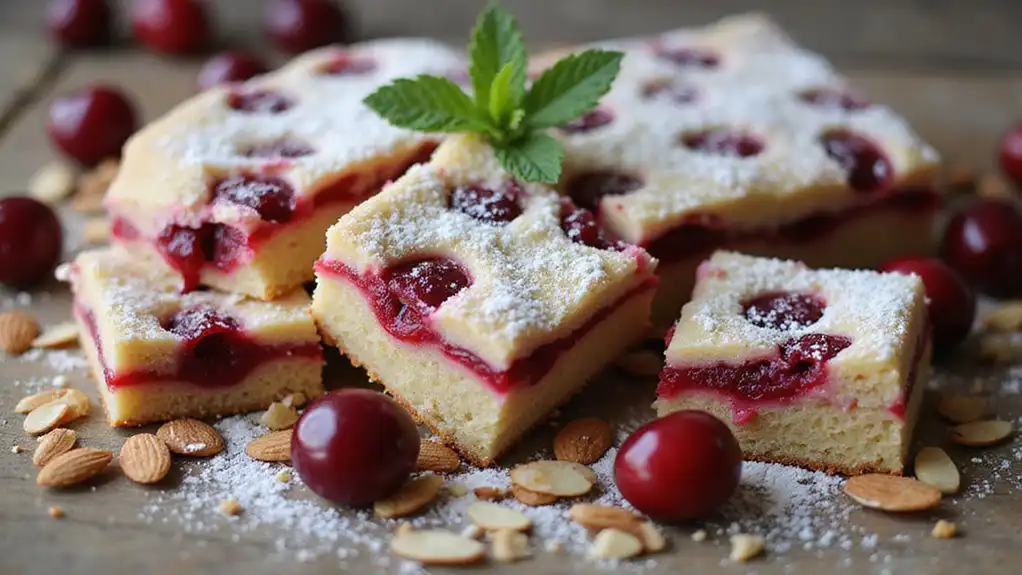 cherry almond dessert bars