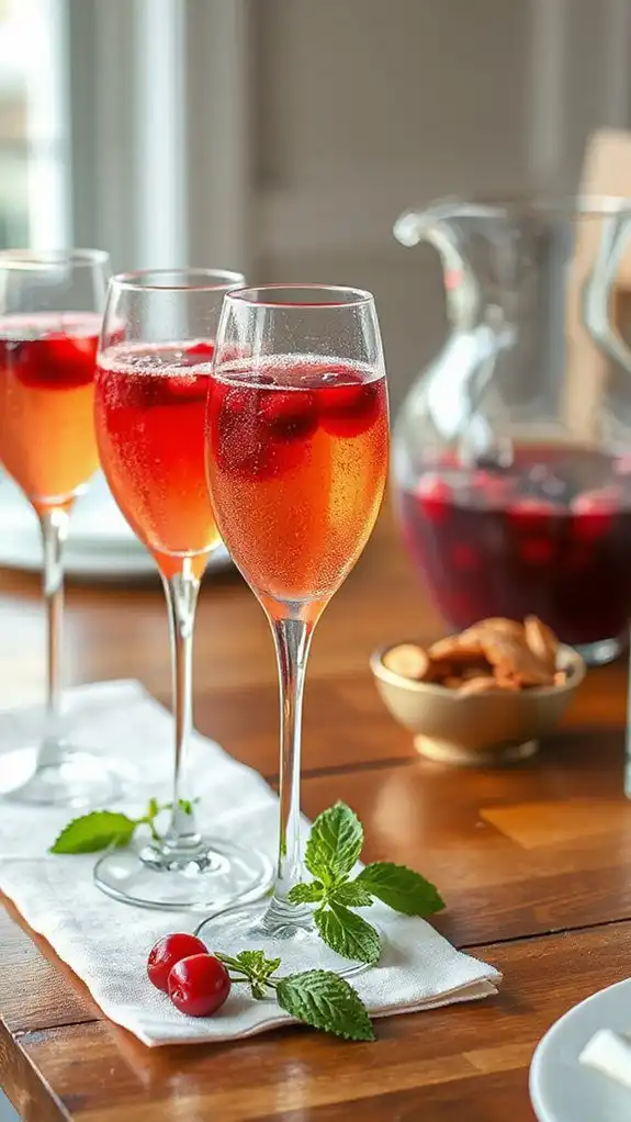 cherry almond sparkling beverage