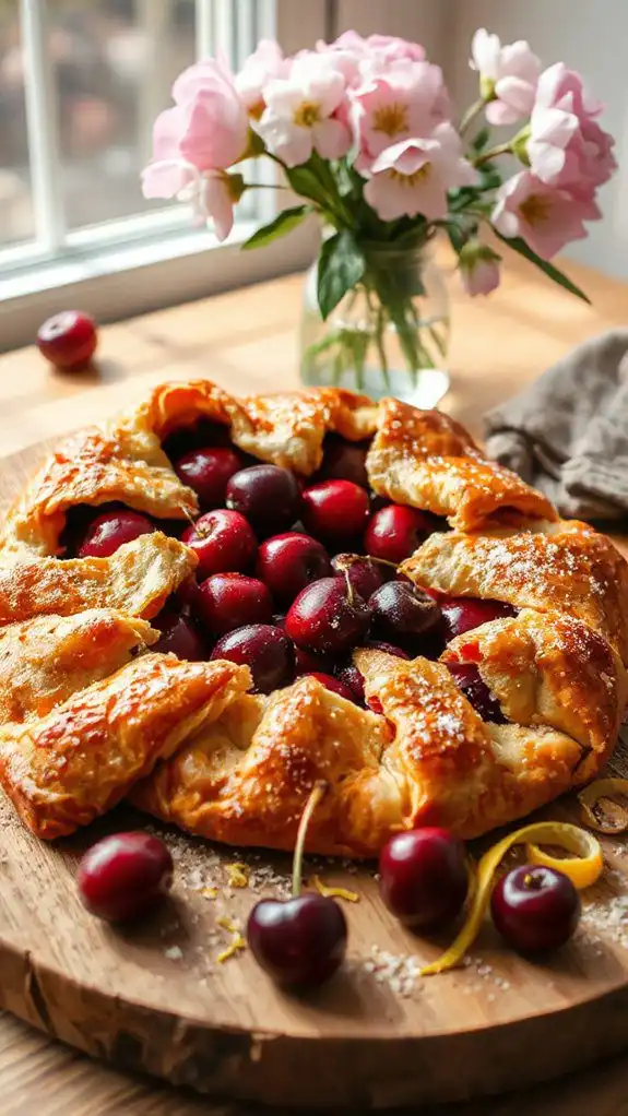 cherry dessert with zest