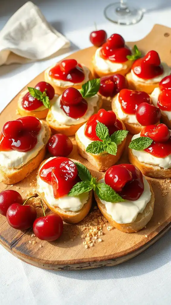 cherry vanilla cheesecake treat