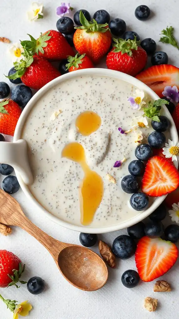 chia pudding with almond