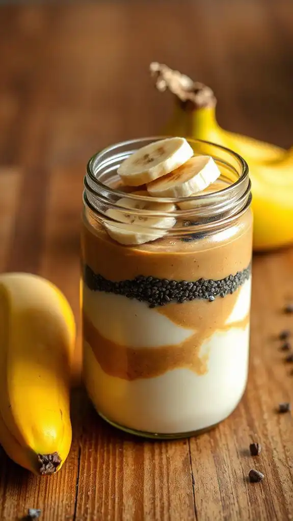 chia pudding with bananas chia pudding with bananas