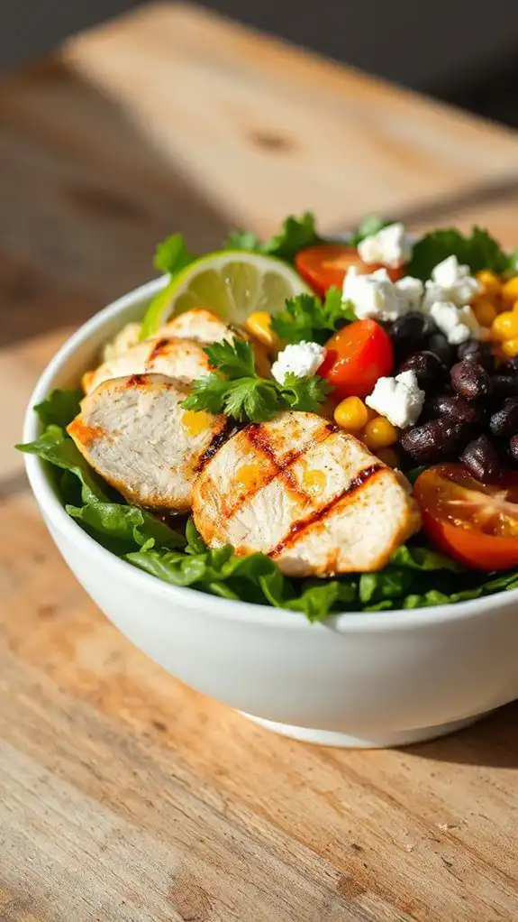 chicken avocado grilled bowl