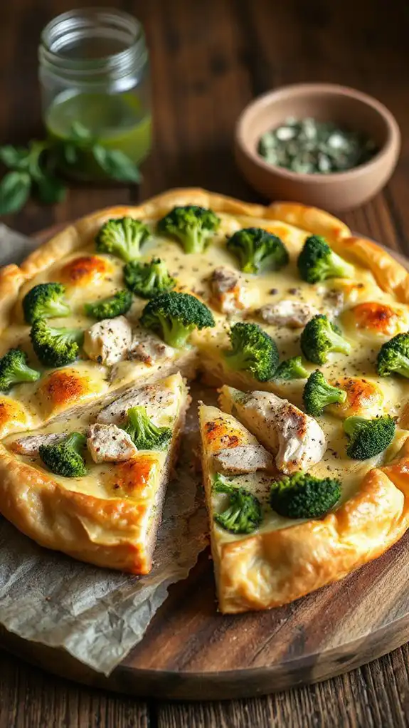 chicken broccoli quiche recipe