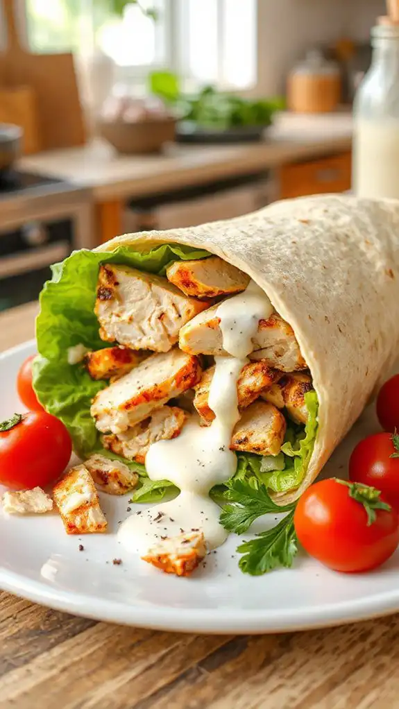 chicken caesar wrap recipe