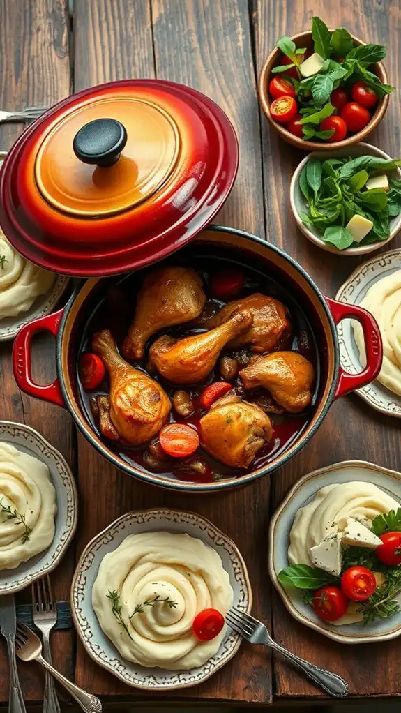 chicken cooked in wine