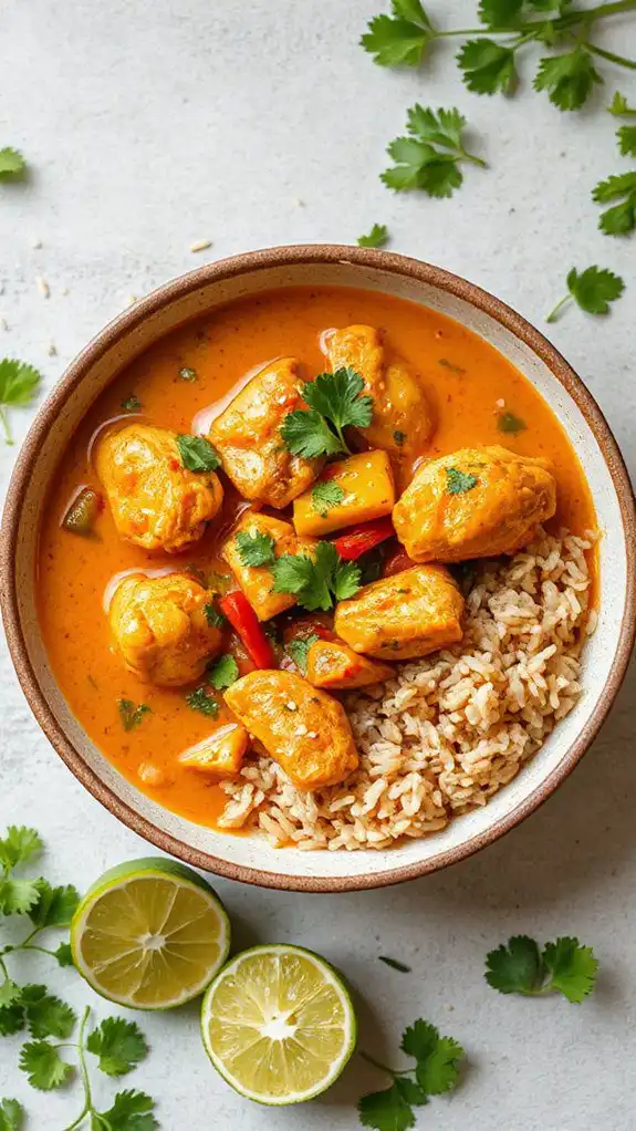 chicken curry with rice