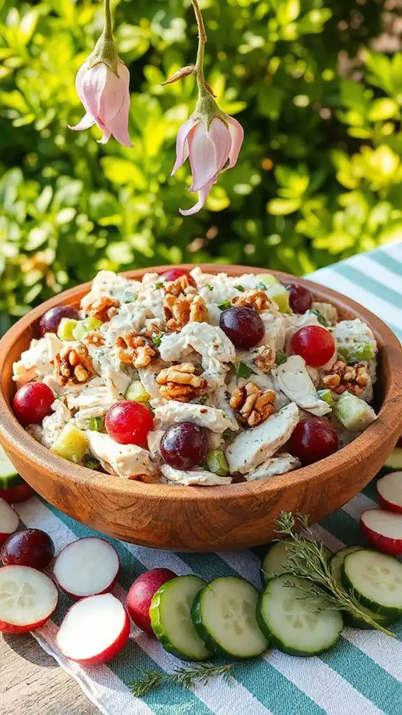 chicken salad grape walnut