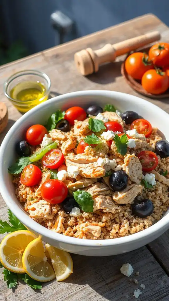 chicken salad with quinoa