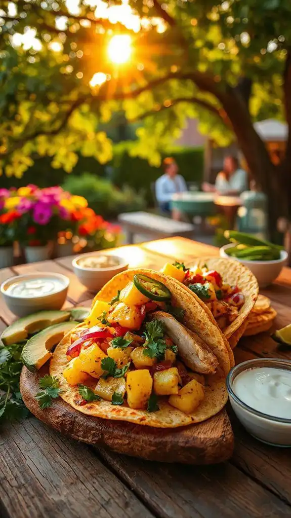 chicken tacos with pineapple