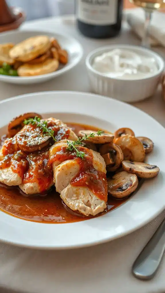chicken with marsala mushrooms