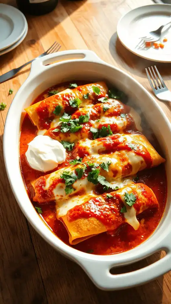 chicken wrapped in tortillas