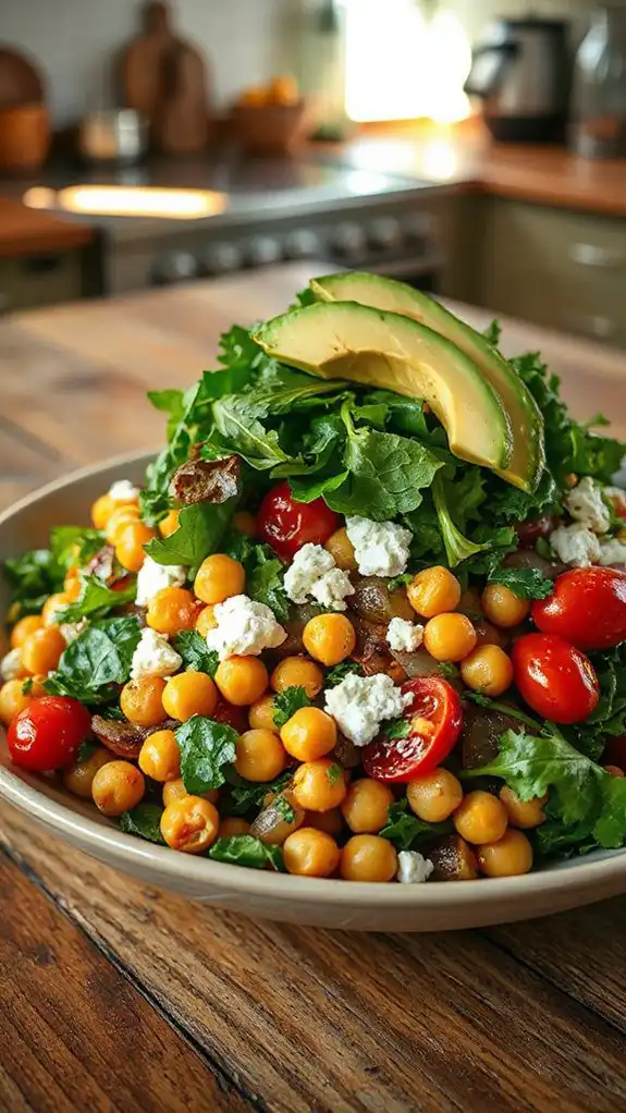 chickpea and vegetable salad