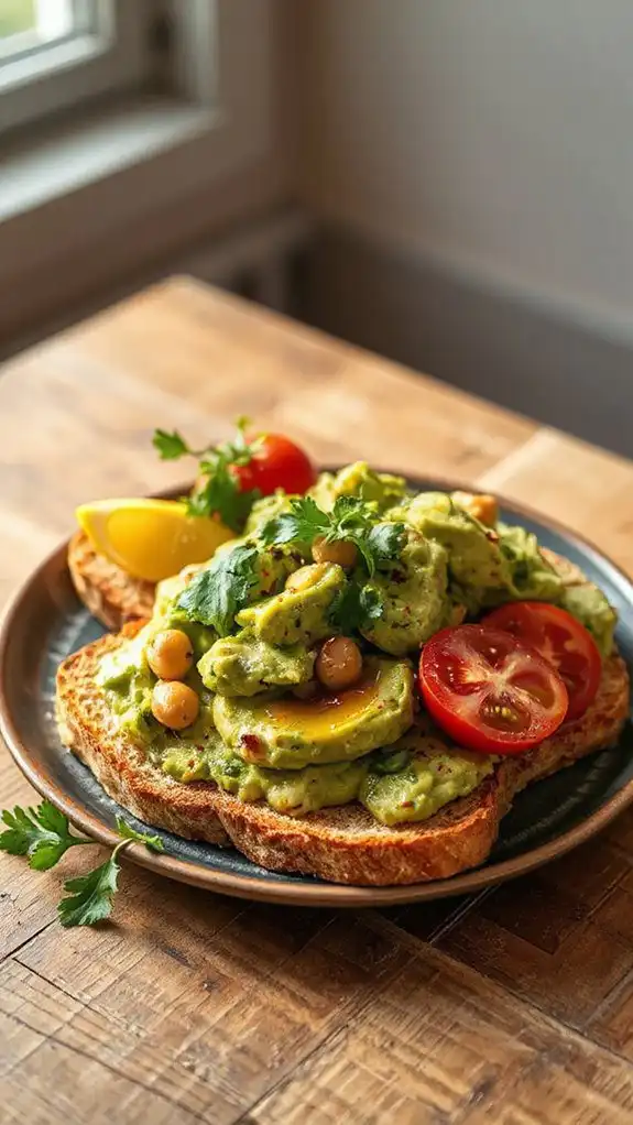 chickpea avocado toast recipe