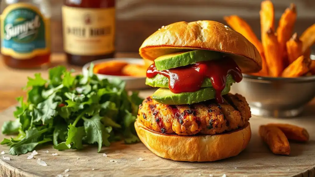 chickpea based bbq burger recipe