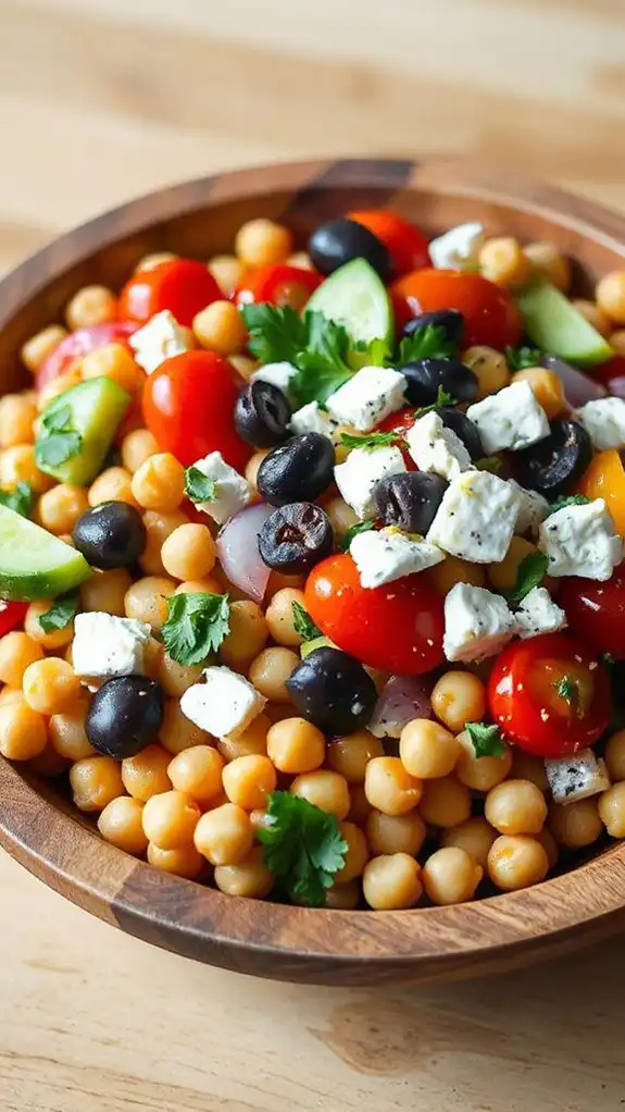 chickpea based mediterranean salad recipe