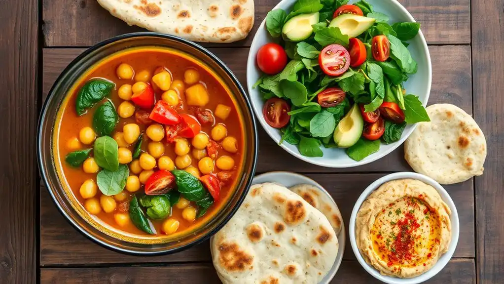 chickpea based protein dinner ideas