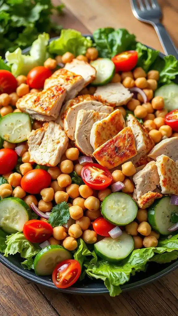 chickpea chicken salad recipe