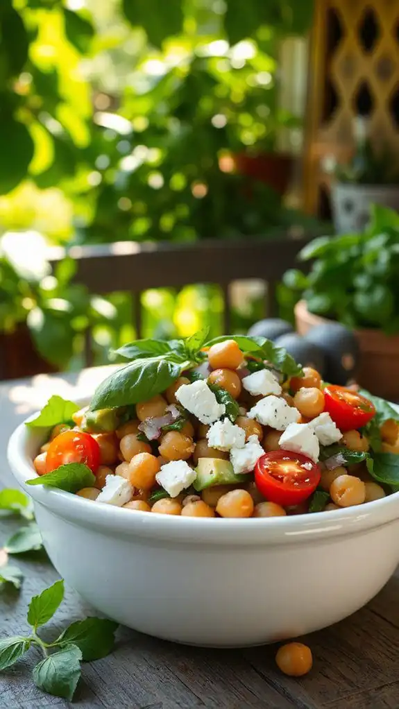 chickpea feta avocado salad chickpea feta avocado salad