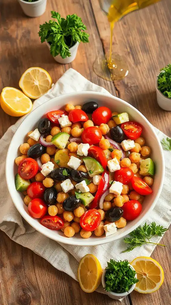 chickpea mediterranean cuisine bowl