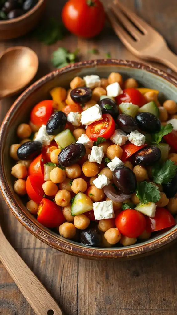 chickpea salad mediterranean flavors chickpea salad mediterranean flavors