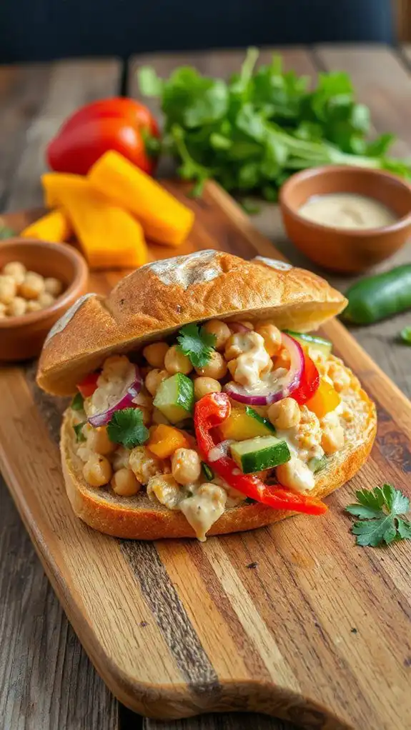 chickpea salad sandwich recipe