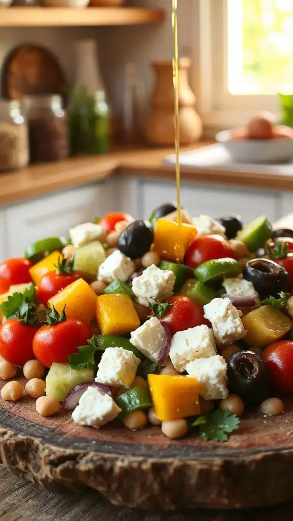 chickpea salad with mediterranean flair chickpea salad with mediterranean flair